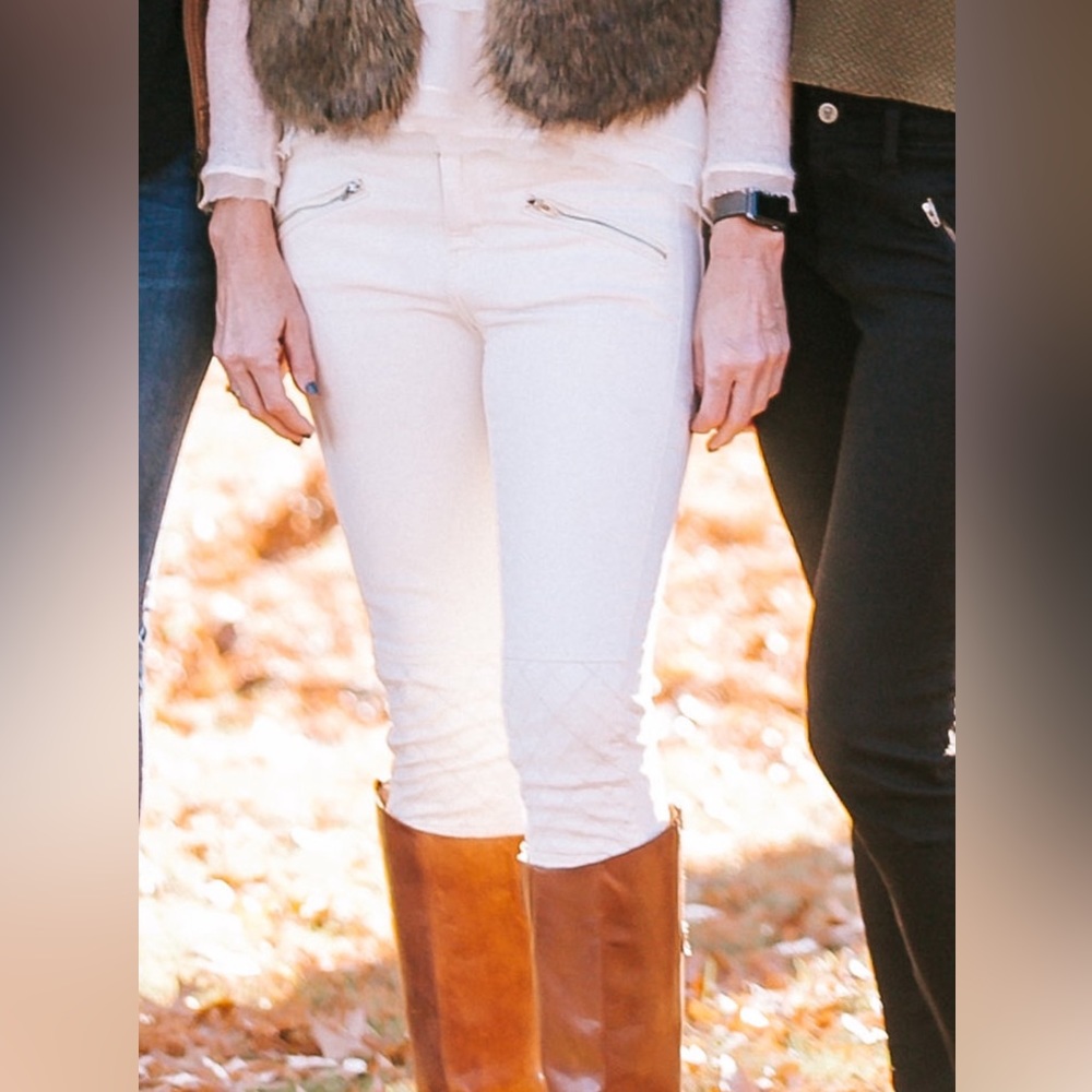 Anthropologie - Pilcro and the letterpress - Moto Jeans in Oatmeal Cream - Sz 29